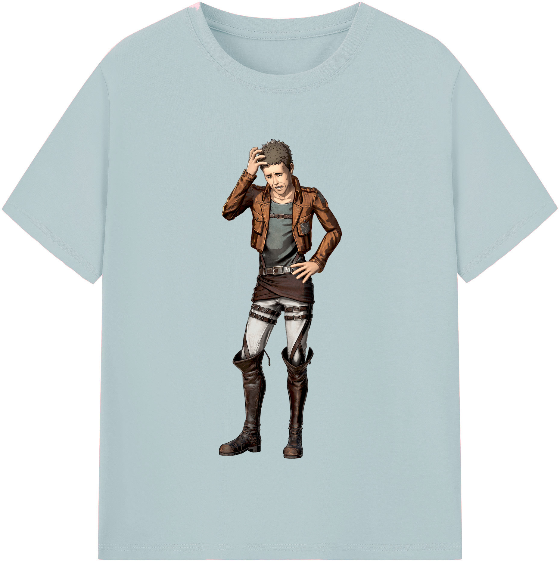 （画像用） 進撃の巨人 Attack on Titan 綿100％半袖Tシャツ（フロントプリント）